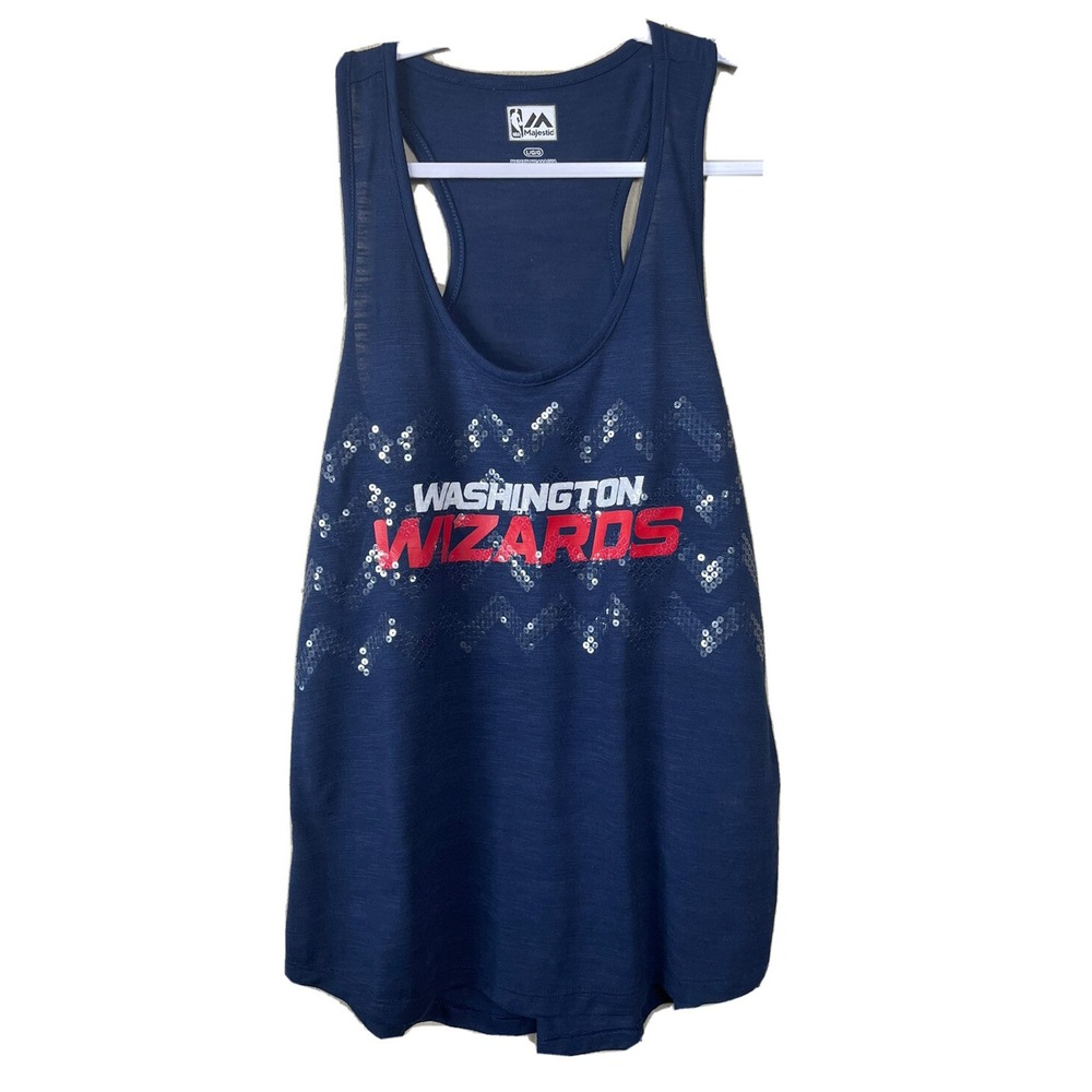 Washington Wizards Women's sequin Sleeveless Tank Top, szβ L, EUC